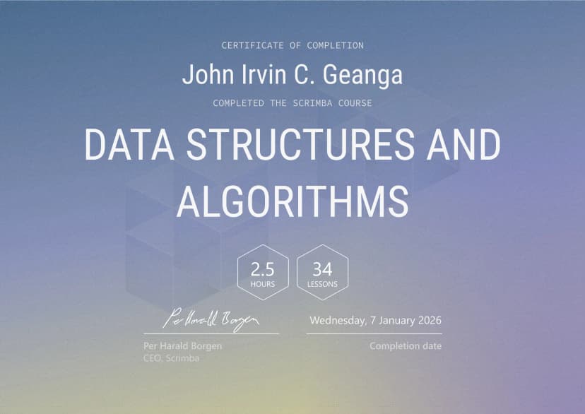 JavaScript Basics Certificate