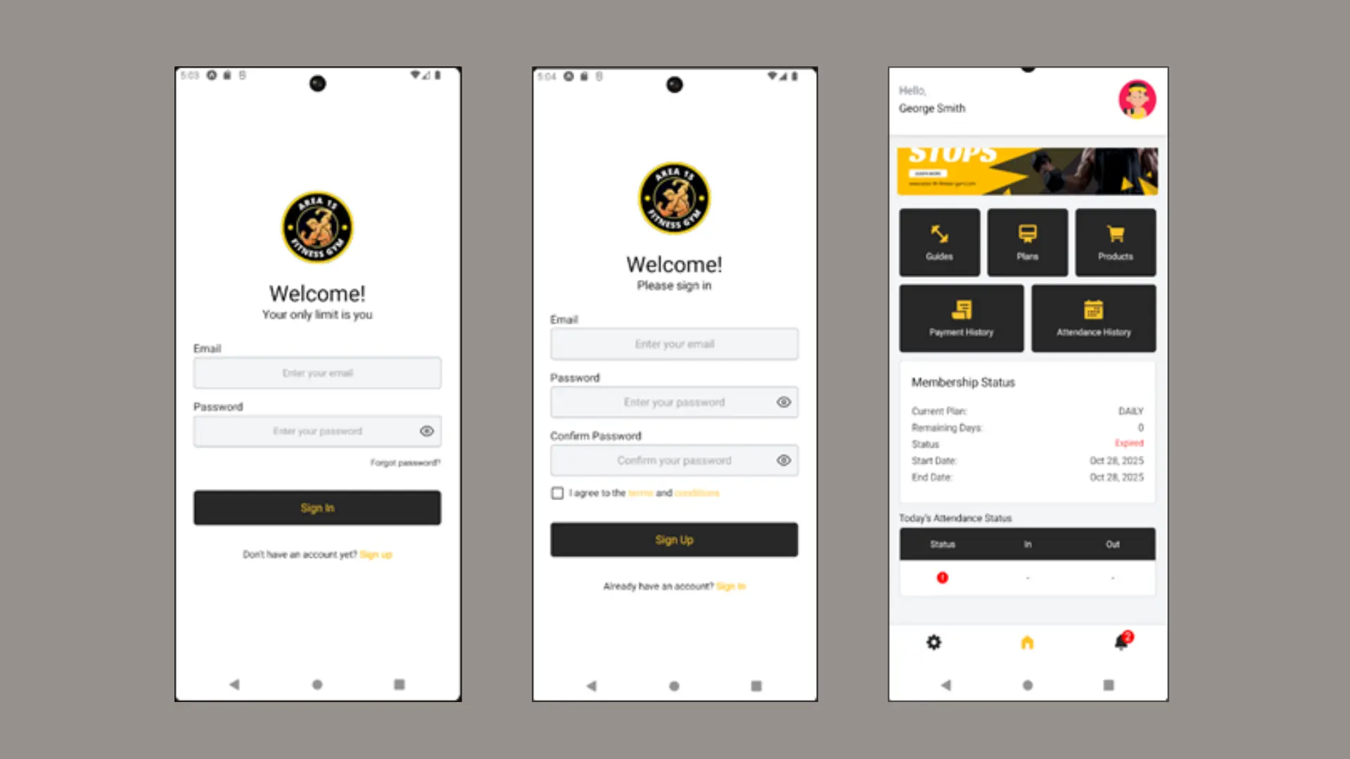 Area 15 Mobile Application